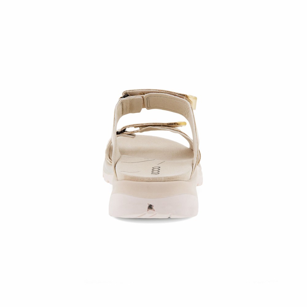 ECCO Womens Slides Beige - Yucatan 2.0 - OHA-076183